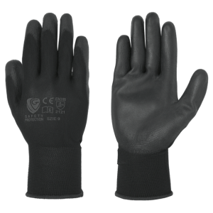 Poliuretano polso maglia filo continuo nero 