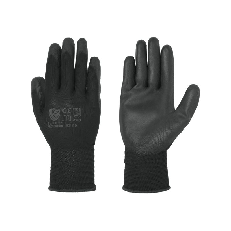 Poliuretano polso maglia filo continuo nero 