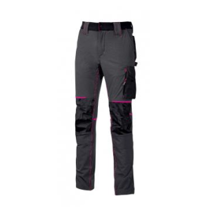 PANTALONE WORLD FU189GF GREY FUCSIA - DONNA 