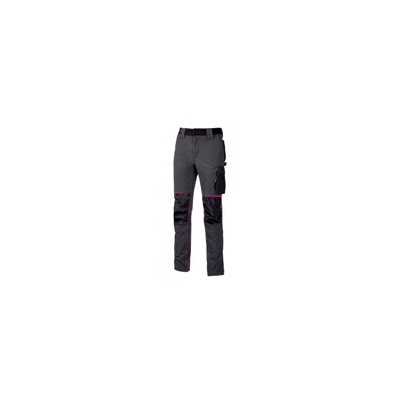 PANTALONE WORLD FU189GF GREY FUCSIA - DONNA 
